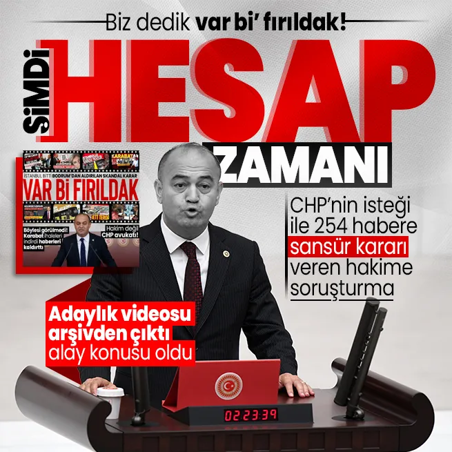 Şimdi hesap zamanı! CHPli Özgür Karabatın isteği ile 254 habere sansür uygulayan hakim Fatih Kale hakkında soruşturma açıldı