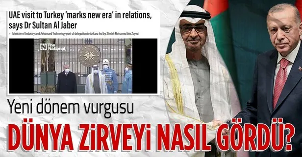 Erdoğan ile El Nahyan’ın görüşmesi dünya basınında