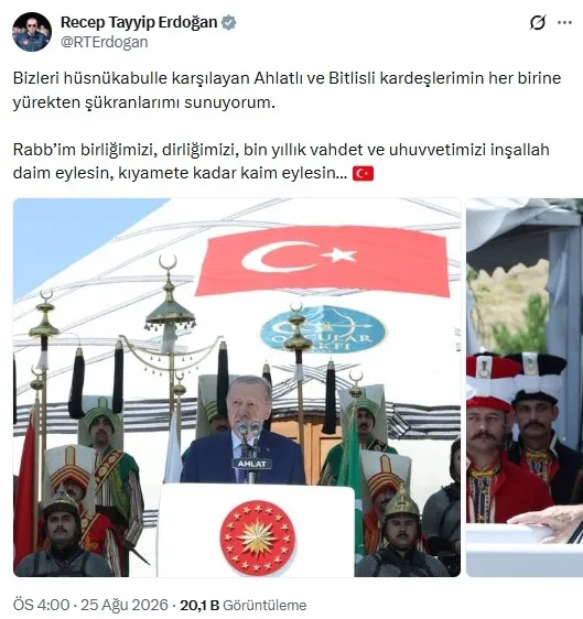 Başkan Erdoğan Ahlat'tan Terörsüz Türkiye mesajı verdi: Kirli elleri biliyoruz! Soykırımcılar kaybedecek-8