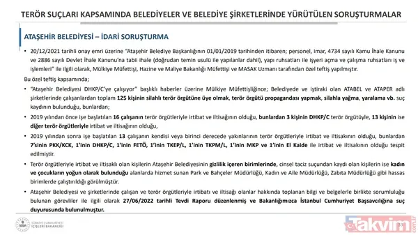 Belediyelerde CHP-HDPKK kirli işbirliği! Bakan Soylu: İBB'de 1668 kişinin terör iltisakı tespit edildi - 31