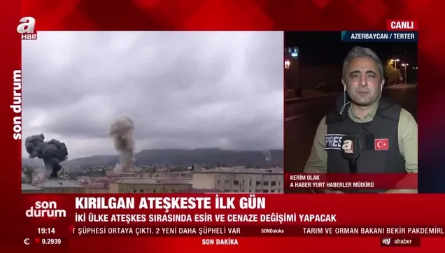 Ermenistan'dan ateşkes ihlali! Ağdam'a ateş açtılar
