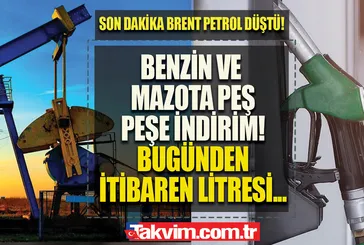 Brent petrol fena düştü MOTORİN, BENZİN VE LPG’YE İNDİRİM! Son dakika EPGİS akaryakıt fiyatları! 23 Şubat BP, Opet, Shell mazot, benzin, LPG fiyatları...