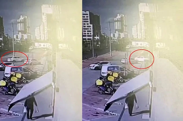 Fren yerine gaza bastı! Markete bodoslama daldı