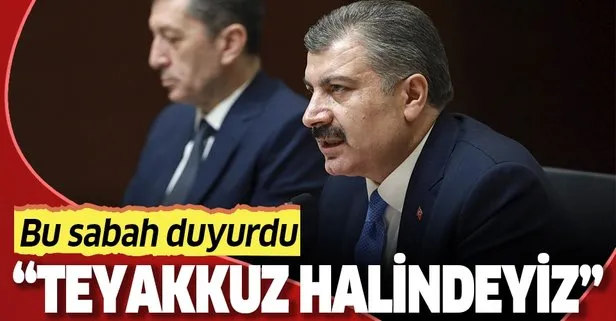 Son dakika: Sağlık Bakanı Fahrettin Koca’dan flaş koronavirüs açıklaması: Tüm illerimizde teyakkuz halindeyiz