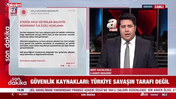Ankara'dan kritik mesaj: "Türkiye savaşın tarafı değildir, kimse Türkiye'yi sınamasın"