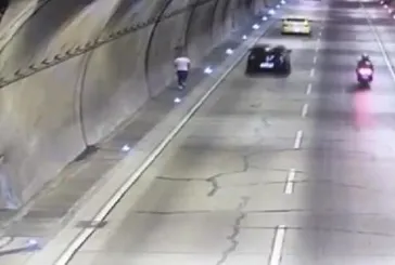 Şişli'de tüneldeki yayanın ölüm anı kamerada