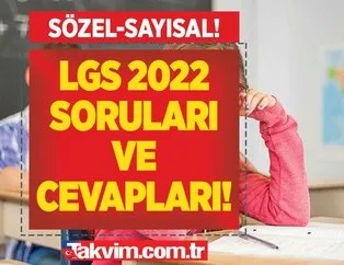LGS 2022 SAYISAL SORU VE CEVAPLARI!