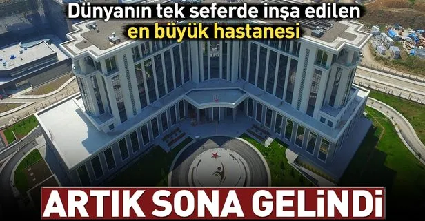 Türkiye’nin en büyük hastanesinin açılışında sona gelindi!