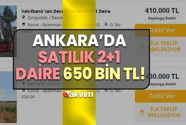 Ankara’da 2+1 dubleks daire 700 bin TL!