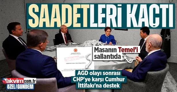 Masanın ’Temel’i sallantıda! Saadet Partisi’nden AGD olayı sonrası CHP’ye karşı Cumhur İttifakı’na ’başörtüsü’ desteği