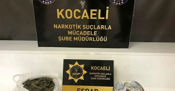Kocaeli’nde polis ekiplerinden yüzlerce kiloluk uyuşturucu baskını