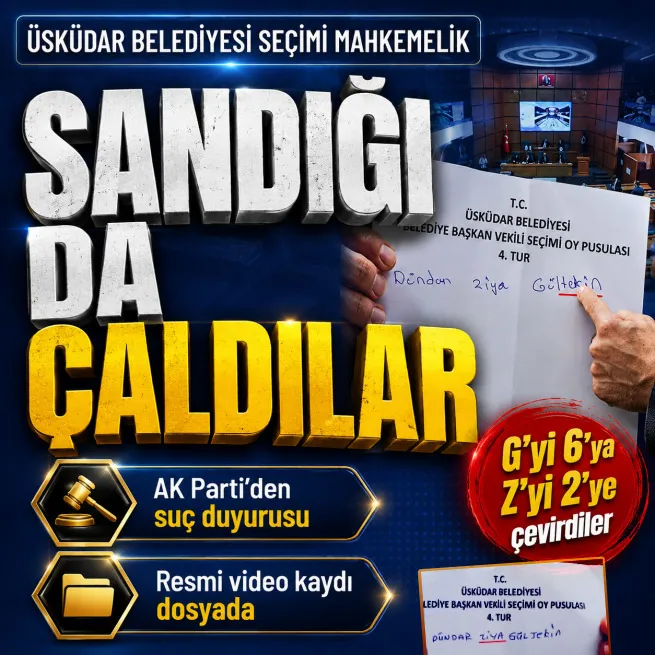 Üsküdar Belediyesi seçimindeki şaibe yargıya taşındı... AK Parti’den suç duyurusu