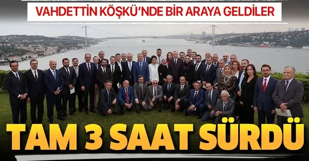 Başkan Erdoğan’ın genel yayın yönetmenleriyle bir araya geldiği toplantı sona erdi