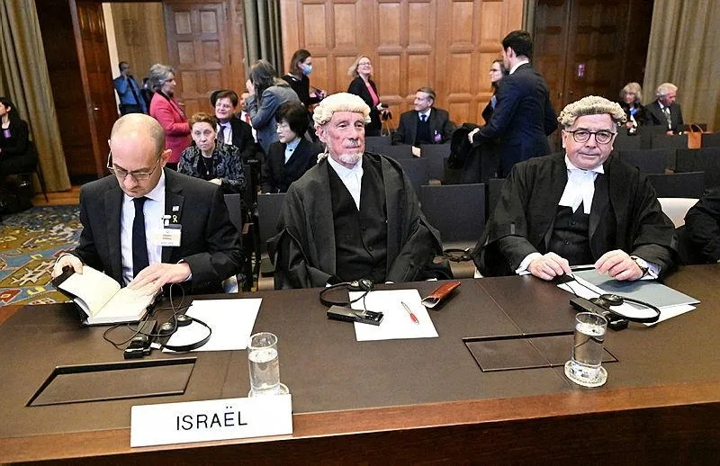 Lahey'deki davaya katılan İsrail heyeti