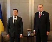 Başkan Erdoğan- Zelenskiy ile görüştü