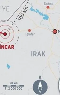 Sincar nerede? Sincar harita üzerinde neresi?