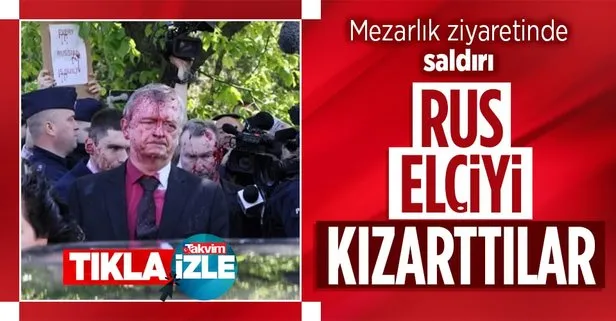 Rusya’nın Polonya Büyükelçisi Sergey Andreyev’e saldırı: Kırmızıya boyadılar