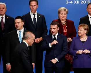 NATO Zirvesine damga vuran anlar! Erdoğan herkesin içinde Macronu azarladı