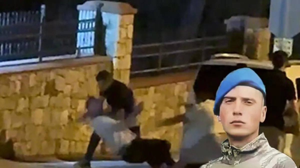Denizli'de omuz atma cinayeti! 3 kişinin uzman çavuşu öldürdüğü anlar kamerada