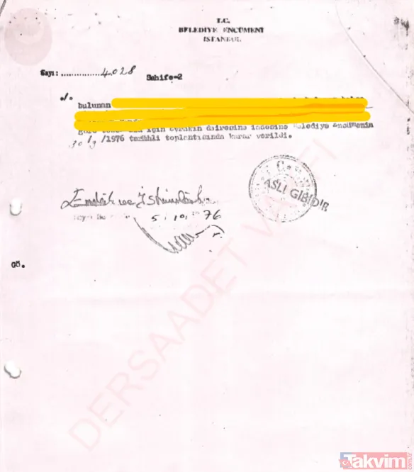 TARİH: 1974 Anıtlar Yüksek Kurulu, belediyenin satacağı arsaya ön şart olarak; çeşmenin ihyası için gerekli banka teminatlarını İstanbul Belediyesi'nin...