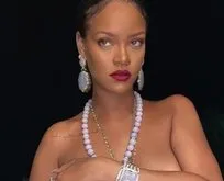 Rihanna hamile kaldığından beri giyinmiyor ’bebek karnında üşüttü!’