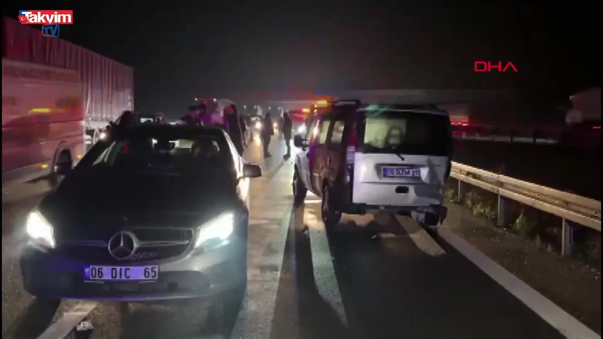 Bolu otoyolunda zincirleme kaza: 7 yaralı