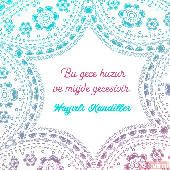 Regaip Kandili sözleri Resimli kandil mesajları - 2019 hadisli ayetli güzel Regaip kandili sözleri - 13