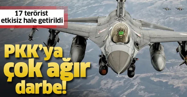 Son dakika: Kuzey Irak'a hava harekatı: 17 terörist etkisiz hale getirildi