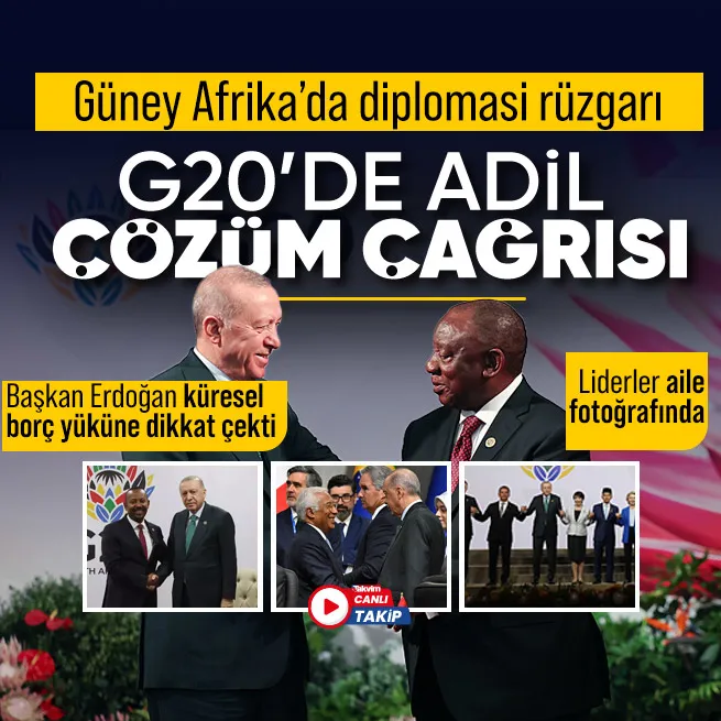 Başkan Erdoğan G20 Zirvesinde! Temaslara başladı: Liderlerle aile fotoğrafı