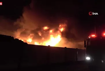 Bafra OSB’de korkutan yangın