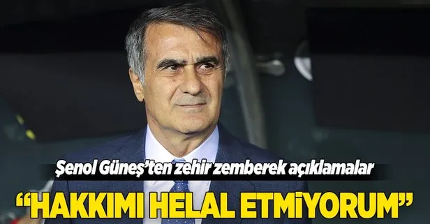 Şenol Güneş, Yeni Malatyaspor maçı sonrası zehir zemberek açıklamalar yaptı