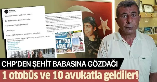 CHP'den şehit babasına gözdağı