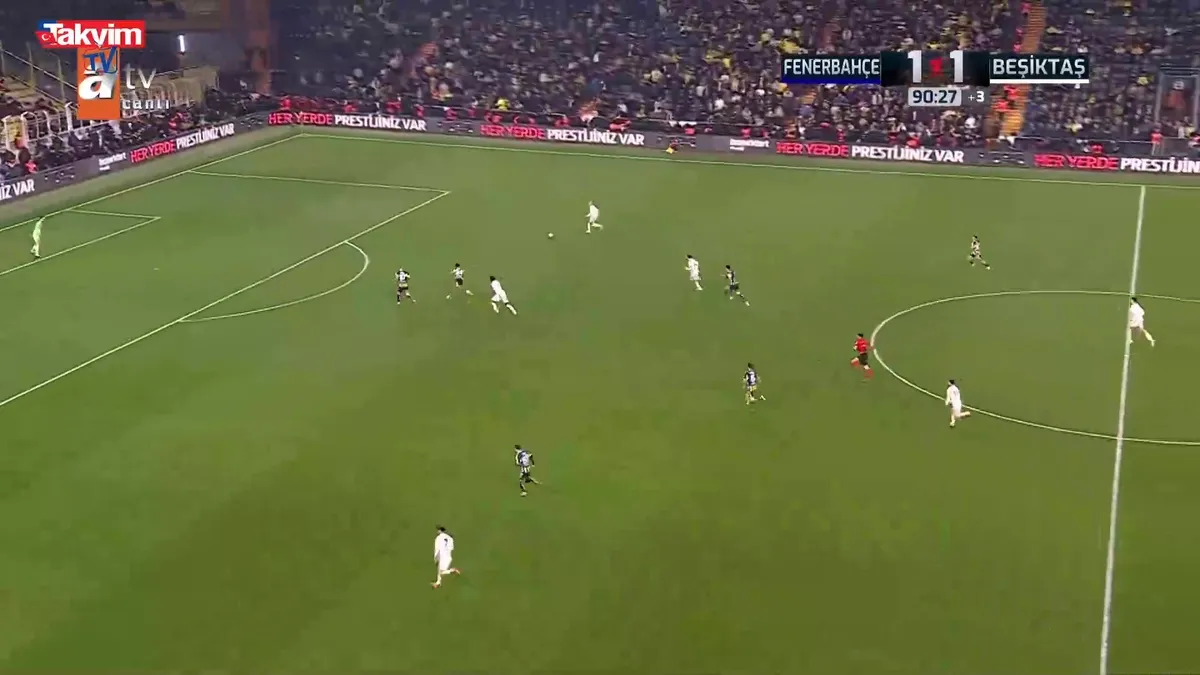 GOL: Fenerbahçe 1 - 2 Beşiktaş | Vaclav Cerny