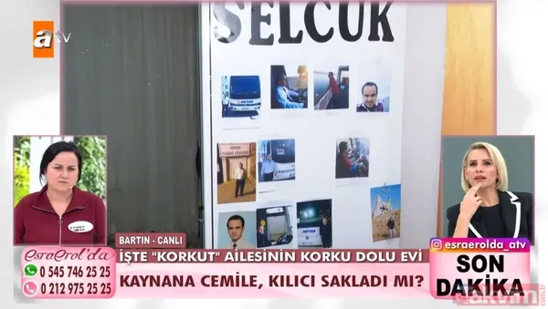 Esra Erol duvardaki fotoğrafları görmek istedi. Gelin Zeynep Nazan ise fotoğrafları kendi elleriyle yapıştırdığını söyledi. SOPA NEREDE? Gelin Zeynep Nazan,...