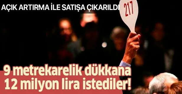 9 metrekarelik dükkan için 12 milyon lira istediler!