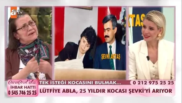 25 yıldır aradığı kocasını Esra Erol buldu