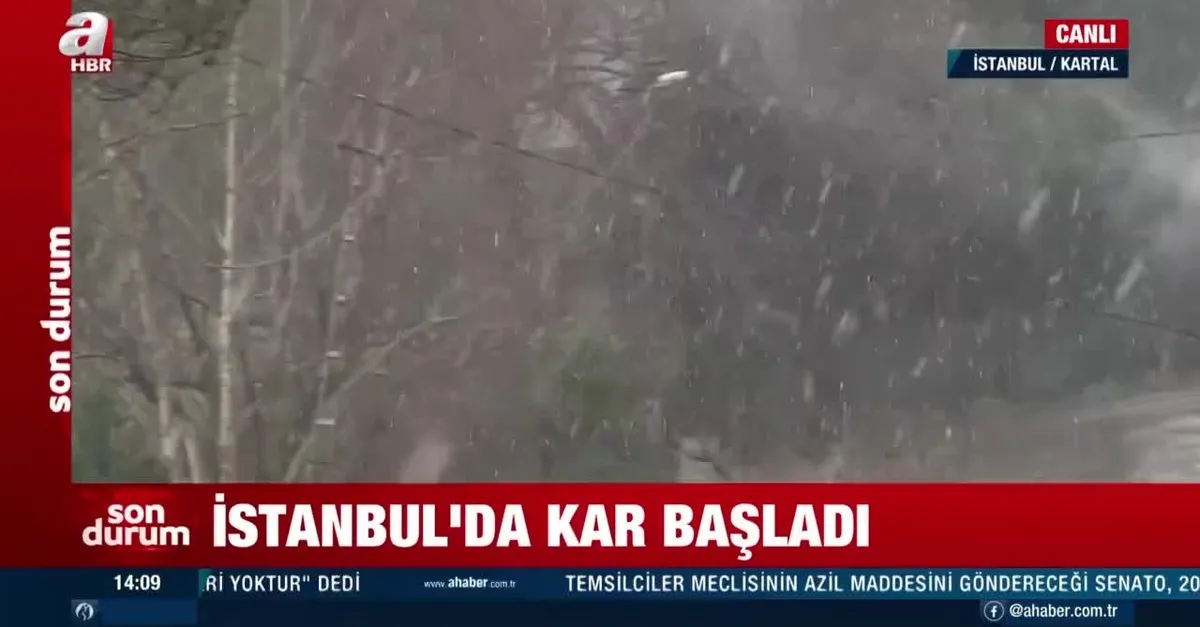 SON DAKİKA: İstanbul'da kar yağışı başladı!