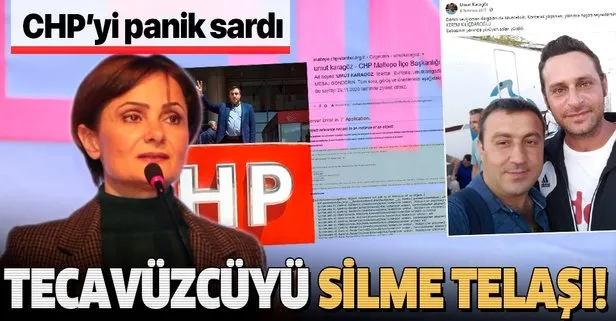 CHP’li Canan Kaftancıoğlu tecavüzcü Umut Karagöz’ün tüm bilgilerini partinin sitelerinden sildirdi!