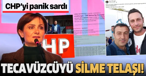 CHP'li Canan Kaftancıoğlu tecavüzcü Umut Karagöz'ün tüm bilgilerini partinin sitelerinden sildirdi!