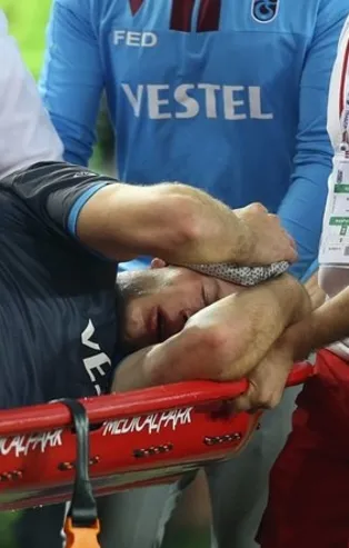 Trabzonspor'da korkutan sakatlık