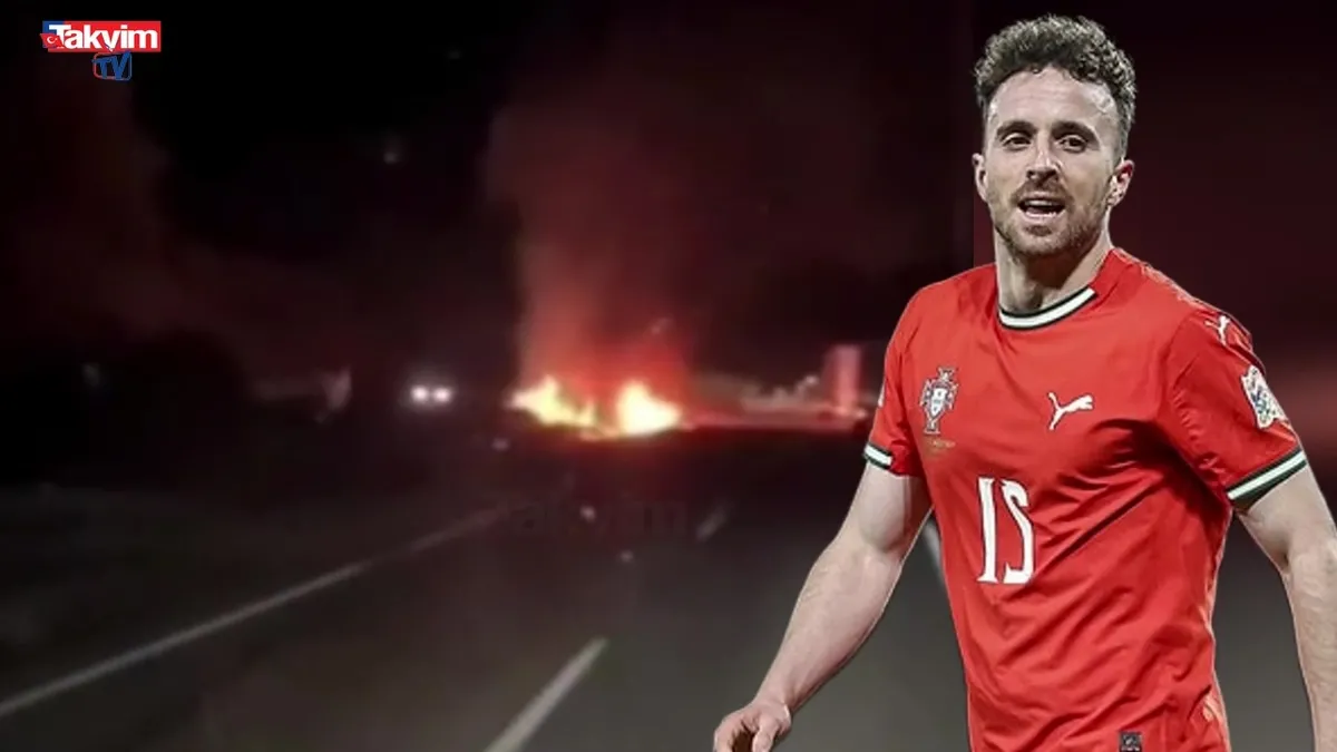 Diogo Jota'nın öldüğü kaza kamerada!