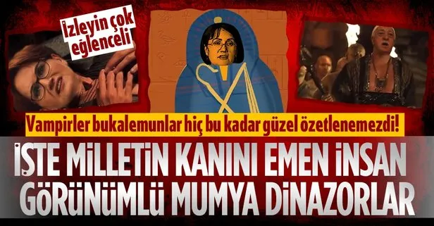 Sosyal medyada gündem olan ’Mummy’ videosu! İşte milletin kanını emen insan görünümlü ’mumya dinozorlar’