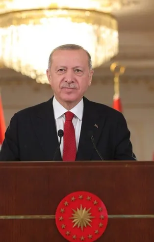 Başkan Recep Tayyip Erdoğan Uluslararası Demokratlar Birliği temsilcileriyle görüştü
