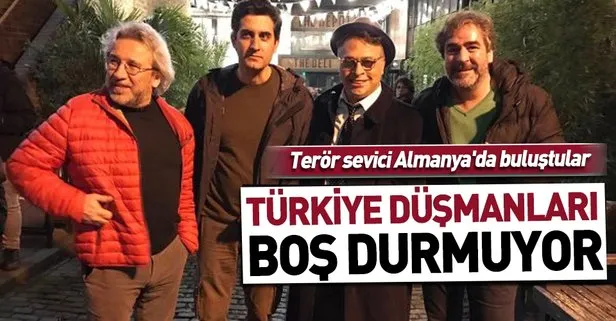 Türkiye düşmanları Can Dündar, Mehmet Ali Alabora, Barbaros Şansal ve Deniz Yücel Almanya’da buluştu