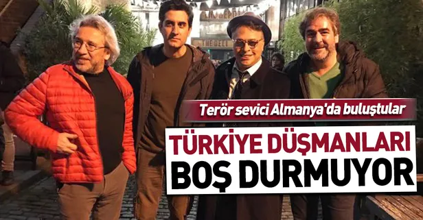 Türkiye düşmanları Can Dündar, Mehmet Ali Alabora, Barbaros Şansal ve Deniz Yücel Almanya'da buluştu