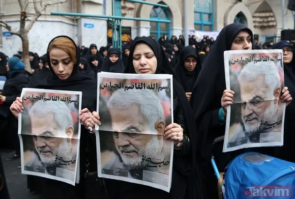 Kasım Süleymani için Ahvaz'da cenaze töreni - 14