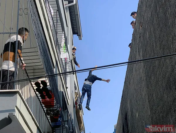 Adana'da eşinin çocukları alarak evi terketmesine öfkelenen koca damdan atladı - 10