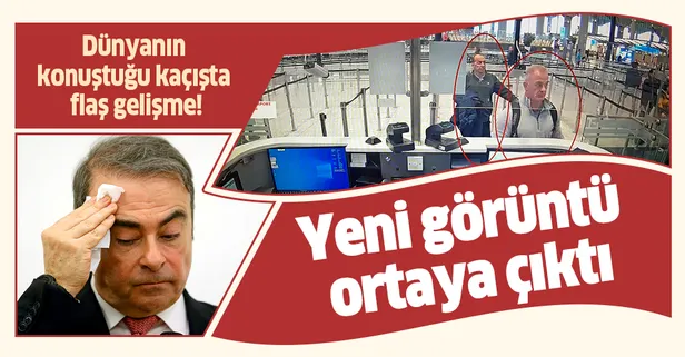 Dünyanın konuştuğu kaçışta yeni gelişme! Ghosn'a yardım eden iki kişinin görüntüleri ortaya çıktı