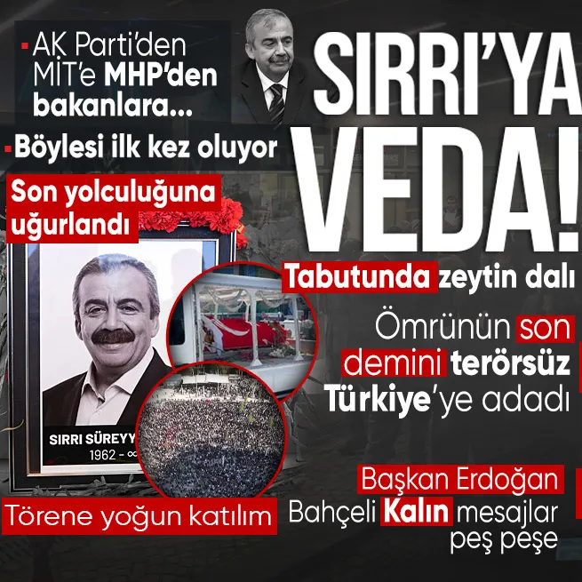 Sırrı Süreyya Öndere veda | AKMye tabutunda zeytin dalı ile geldi... Annesi ağıt yaktı | Başkan Erdoğandan ve MİTten mesaj...