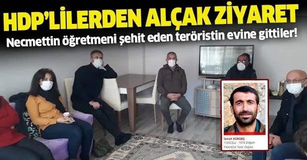 SON DAKİKA: PKK’nın siyasi ayağı HDP’den katil terörist İsmail Sürgeç’in evine alçak ziyaret
